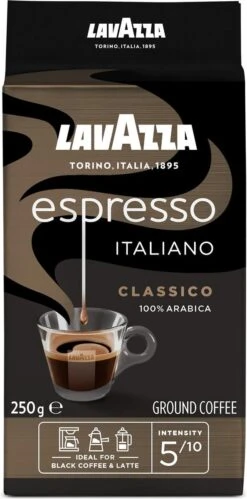 Lavazza Espresso Italiano Classico Gemalen / Filterkoffie - 8 X 250 Gram -Koffiebenodigdheden Winkel 594x1200