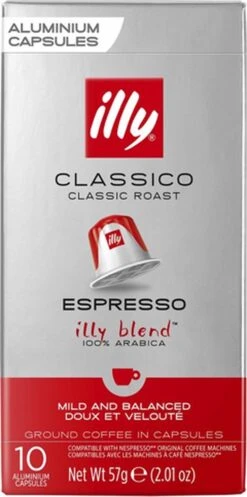 Illy Espresso Classico Koffiecups - Intensiteit 5/9 - 10 X 10 Capsules -Koffiebenodigdheden Winkel 596x1200