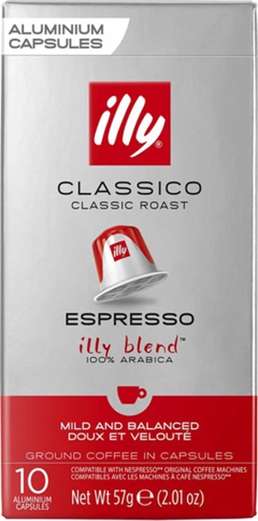 Illy Espresso Classico Koffiecups - Intensiteit 5/9 - 10 X 10 Capsules -Koffiebenodigdheden Winkel