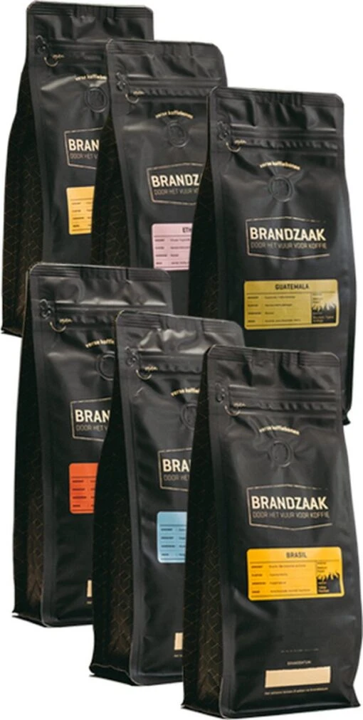 Brandzaak Verse Koffiebonen Proefpakket 6 X 250 Gram -Koffiebenodigdheden Winkel