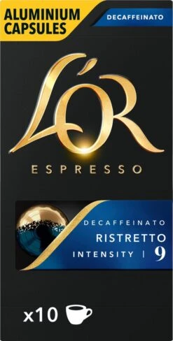 L'OR Espresso Ristretto Decaffeinato - Intensiteit 9/12 - 10 X 10 Capsules -Koffiebenodigdheden Winkel 607x1200 5