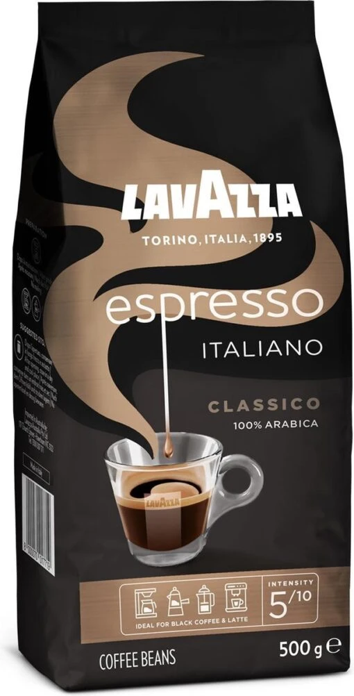 Lavazza Espresso Italiano Classico Koffiebonen - 500 Gram X6 -Koffiebenodigdheden Winkel 611x1200 1