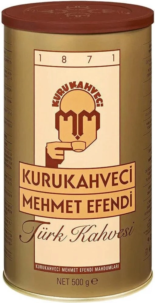 Turkse Koffie Kurukahveci Mehmet Efendi 500 Gr. - Gemalen Koffie - Turkish Coffee - Türk Kahvesi - Turk Kahvesi -Koffiebenodigdheden Winkel