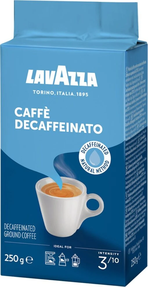 Lavazza Caffe Decaffeinato Filterkoffie - 250 Gram X8 -Koffiebenodigdheden Winkel