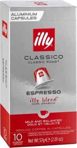 Illy Espresso Classico Koffiecups - Intensiteit 5/9 - 10 X 10 Capsules -Koffiebenodigdheden Winkel 621x1200 2