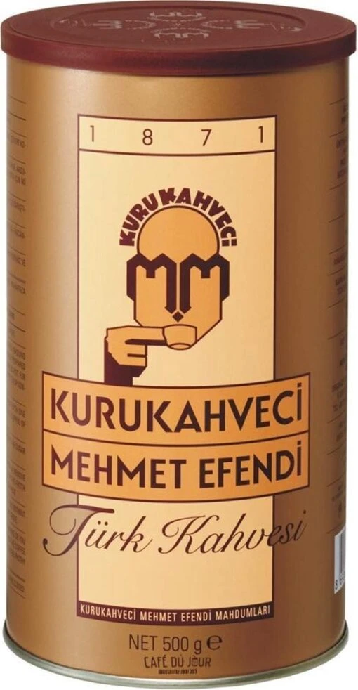 Turkse Koffie Kurukahveci Mehmet Efendi 500 Gram Gemalen Koffie -Koffiebenodigdheden Winkel