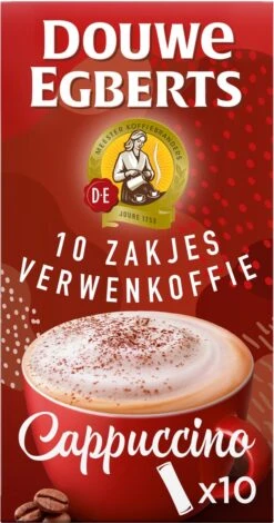 Douwe Egberts Verwenkoffie Cappuccino Oploskoffie - 5 X 10 Zakjes -Koffiebenodigdheden Winkel 630x1200