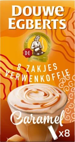 Douwe Egberts Verwenkoffie Latte Caramel Oploskoffie - 5 X 8 Zakjes -Koffiebenodigdheden Winkel 633x1200 2