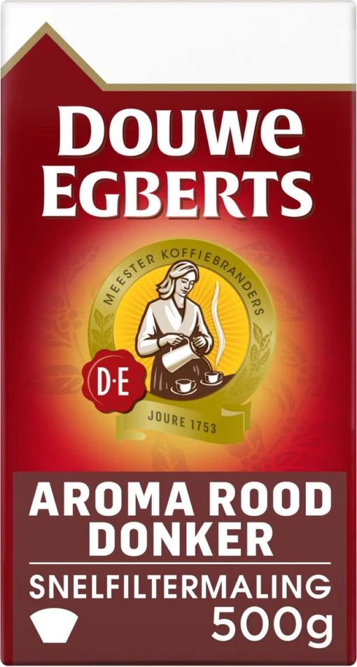 Douwe Egberts Aroma Rood Donker Filterkoffie - 6 X 500 Gram -Koffiebenodigdheden Winkel 642x1200 1