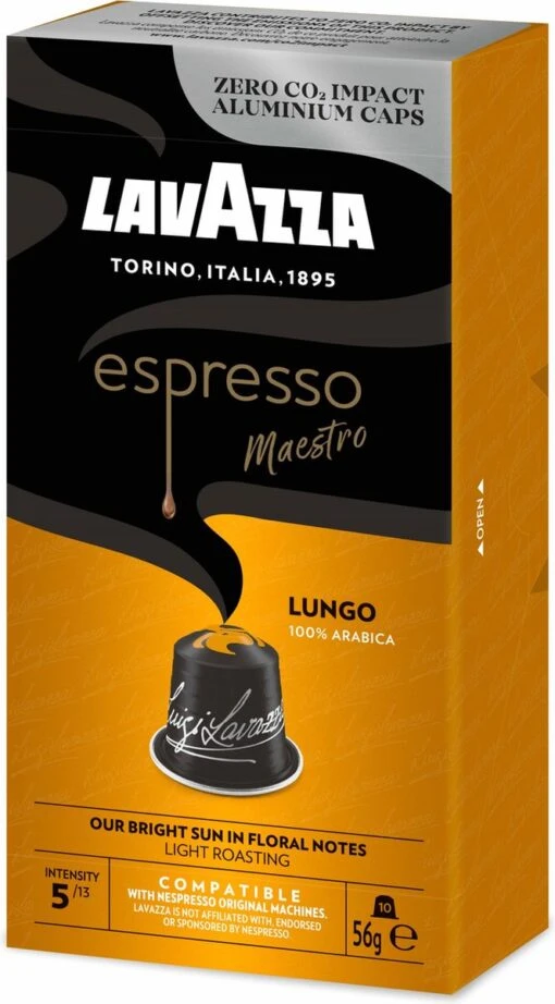 Lavazza Espresso Lungo - Aluminium Nespresso Capsules - 10 Stuks -Koffiebenodigdheden Winkel 664x1200 3