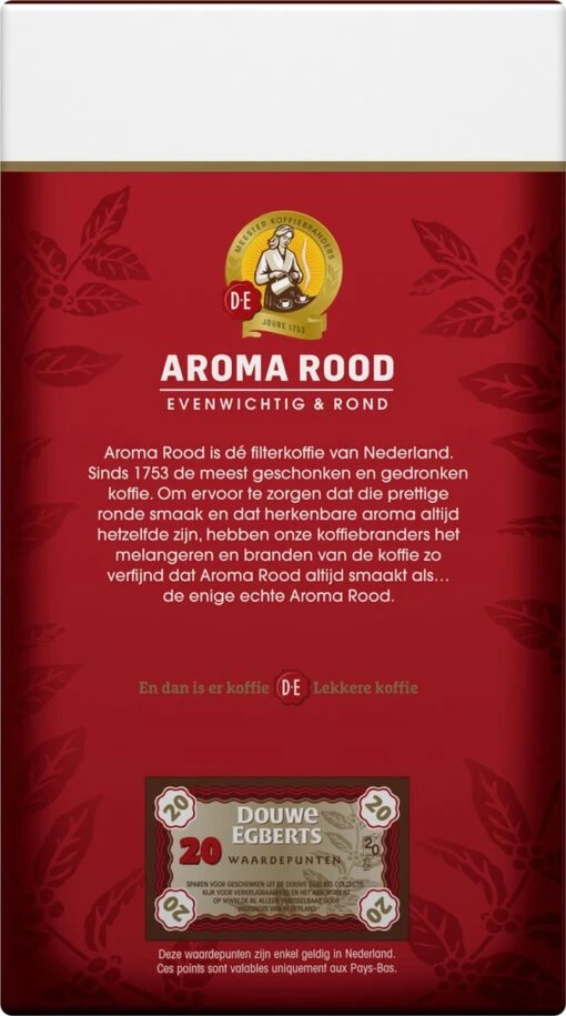 Douwe Egberts Aroma Rood Filterkoffie - 15 X 500 Gram -Koffiebenodigdheden Winkel 669x1200 1