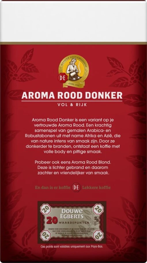 Douwe Egberts Aroma Rood Donker Filterkoffie - 6 X 500 Gram -Koffiebenodigdheden Winkel 669x1200 4