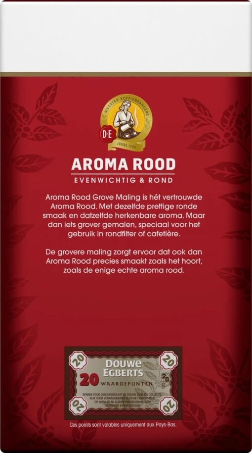 Douwe Egberts Aroma Rood Grove Maling Filterkoffie - 6 X 500 Gram -Koffiebenodigdheden Winkel