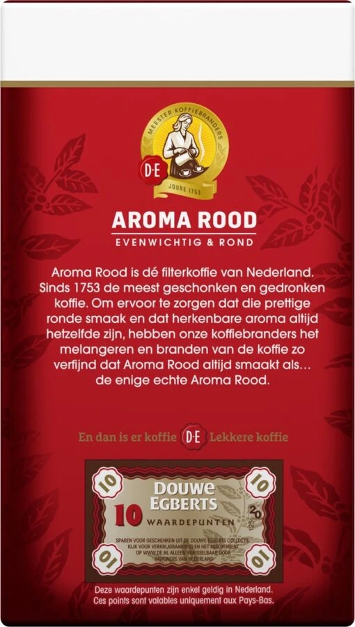 Douwe Egberts Aroma Rood Filterkoffie - 24 X 250 Gram -Koffiebenodigdheden Winkel