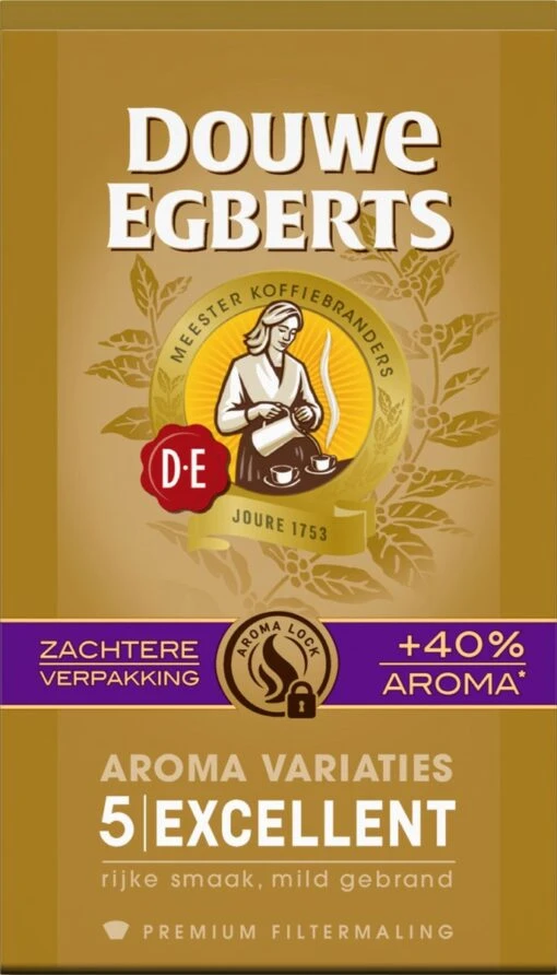 Douwe Egberts Excellent - Filterkoffie - 12 X 250 Gram -Koffiebenodigdheden Winkel