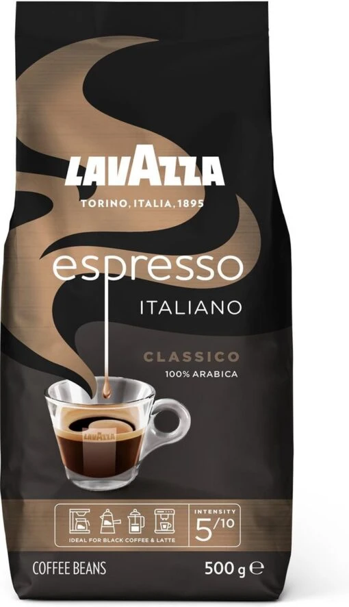 Lavazza Espresso Italiano Classico Koffiebonen - 500 Gram X6 -Koffiebenodigdheden Winkel 691x1200 1