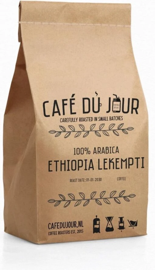 Café Du Jour 100% Arabica Ethiopië 1 Kilo Vers Gebrande Koffiebonen -Koffiebenodigdheden Winkel 691x1200 2