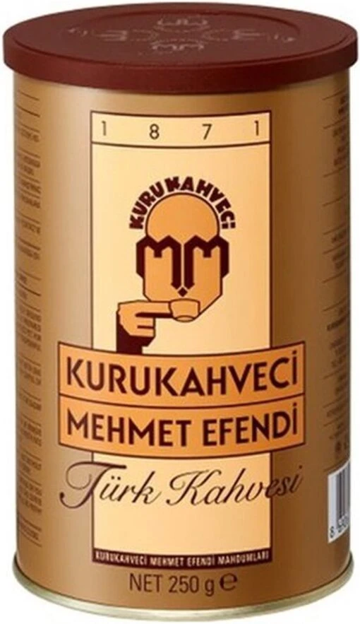 Turkse Koffie Kurukahveci Mehmet Efendi 250 Gr. - Gemalen Koffie - Turkish Coffee - Türk Kahvesi - Turk Kahvesi - Coffee -Koffiebenodigdheden Winkel