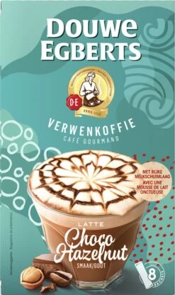 Douwe Egberts Latte Choco Hazelnut Oploskoffie - 5/9 Intensiteit - 5 X 8 Zakjes -Koffiebenodigdheden Winkel 713x1200 4