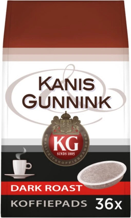 Kanis & Gunnink Dark Roast Koffiepads - 10 X 36 Pads -Koffiebenodigdheden Winkel 722x1200 4