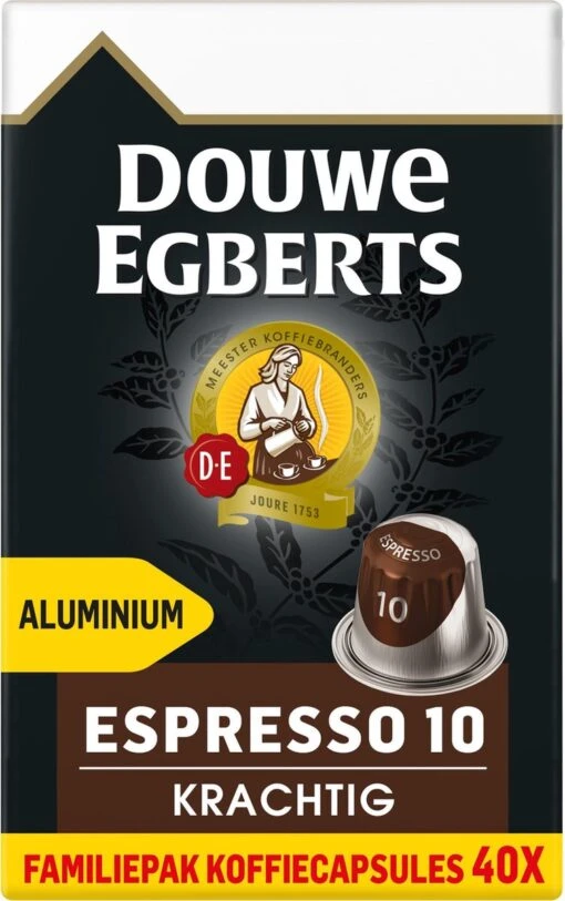 Douwe Egberts Espresso Krachtig (10) - 5 X 40 Koffiecups -Koffiebenodigdheden Winkel 753x1200 1