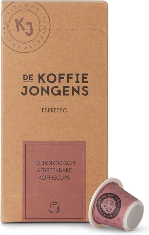 Nespresso Cups - De Koffiejongens - Espresso - 100% Biologisch Afbreekbaar - 60 Cups - 100% Nespresso Compatible -Koffiebenodigdheden Winkel 763x1200 2