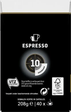 Douwe Egberts Espresso Krachtig (10) - 5 X 40 Koffiecups -Koffiebenodigdheden Winkel 765x1200 1