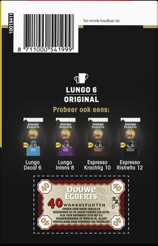 Douwe Egberts Lungo Original Koffiecups (6) - 5 X 40 Koffiecups -Koffiebenodigdheden Winkel 770x1200 2