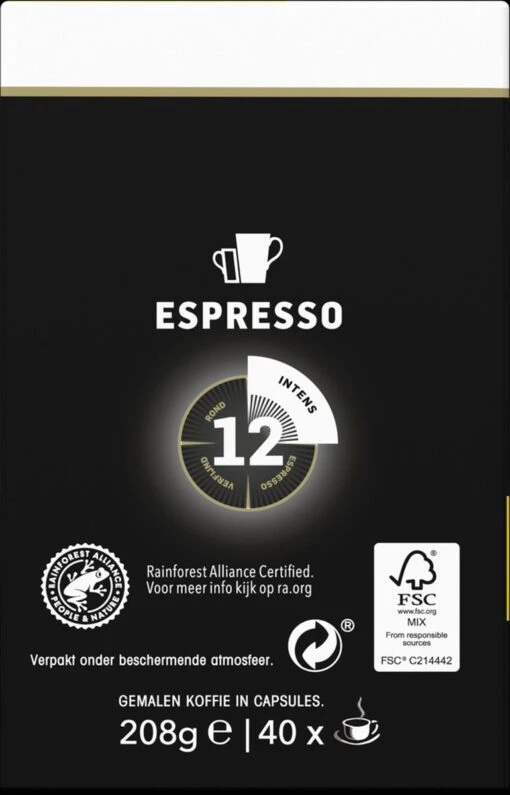 Douwe Egberts Espresso Ristretto Koffiecups (12) - 5 X 40 Koffiecups -Koffiebenodigdheden Winkel 770x1200 5