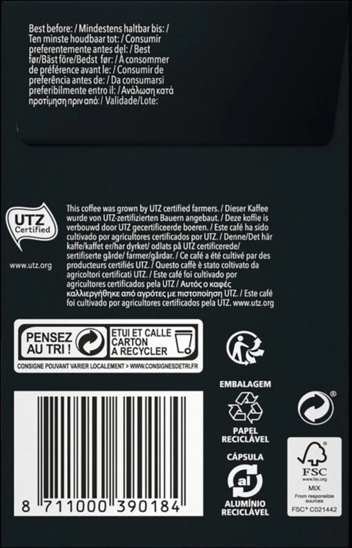 L'OR Espresso Forza Koffiecups - Intensiteit 9/12 - 4 X 40 Capsules -Koffiebenodigdheden Winkel