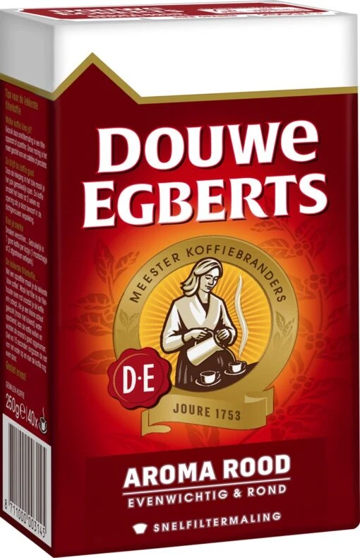 Douwe Egberts Aroma Rood Filterkoffie - 24 X 250 Gram -Koffiebenodigdheden Winkel