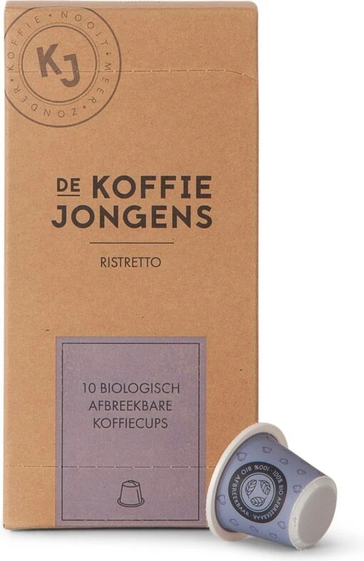 Biologisch Afbreekbare Koffiecups - Ristretto 60x - De Koffiejongens -Koffiebenodigdheden Winkel