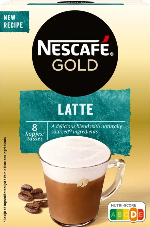 Nescafé Gold Latte Macchiato Oploskoffie - 6 Doosjes à 8 Zakjes -Koffiebenodigdheden Winkel 793x1200 1