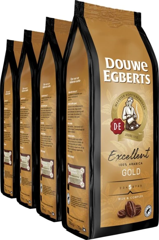 Douwe Egberts Excellent Gold Koffiebonen - 4 X 500 Gram -Koffiebenodigdheden Winkel 795x1200 3