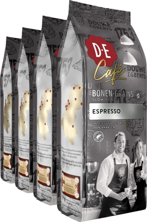 Douwe Egberts D.E Café Espresso Koffiebonen - Intensiteit 7/9 - 4 X 500 Gram -Koffiebenodigdheden Winkel 795x1200 4