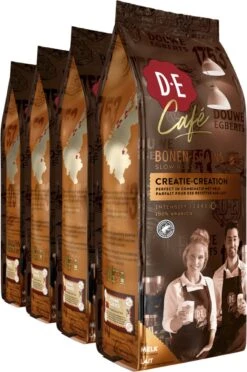 Douwe Egberts D.E Café Creatie Koffiebonen - 7/9 Intensiteit - 4 X 500 Gram -Koffiebenodigdheden Winkel 796x1200