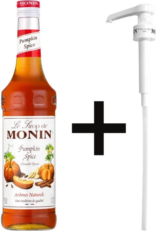 Monin Pumpkin Spice 70cl Koffiesiroop Met Doseer Pompje -Koffiebenodigdheden Winkel