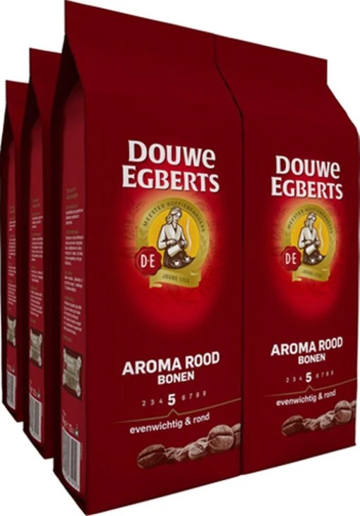 Douwe Egberts Aroma Rood Koffiebonen - 6 X 500 Gram -Koffiebenodigdheden Winkel 837x1200 1