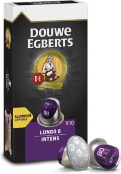 Douwe Egberts Lungo Intens Koffiecups - Intensiteit 8/12 - 10 X 10 Capsules -Koffiebenodigdheden Winkel 837x1200