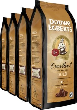 Douwe Egberts Excellent Gold Koffiebonen - 5/9 Intensiteit - 4 X 1kg -Koffiebenodigdheden Winkel 844x1200