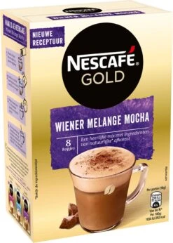 Nescafé Gold Wiener Melange Mocha Oploskoffie - 6 Doosjes à 8 Zakjes -Koffiebenodigdheden Winkel 856x1200