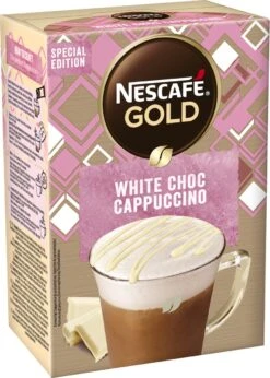 NESCAFE GOLD White Choc Cappuccino 6 Doosjes à 8 Zakjes -Koffiebenodigdheden Winkel 857x1200