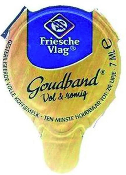 Goudband Koffiemelk Cups - 200 X 0,7 Cl -Koffiebenodigdheden Winkel