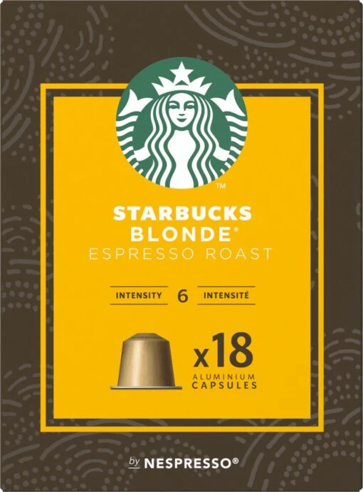 Starbucks By Nespresso Capsules Blonde Espresso Roast - 7 Doosjes à 18 Koffiecups -Koffiebenodigdheden Winkel 884x1200 1