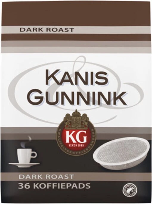 Kanis & Gunnink Dark Roast Koffiepads - 10 X 36 Pads -Koffiebenodigdheden Winkel 894x1200 1