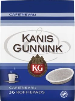 Kanis & Gunnink Cafeïnevrij Koffiepads - 10 X 36 Pads -Koffiebenodigdheden Winkel 898x1200