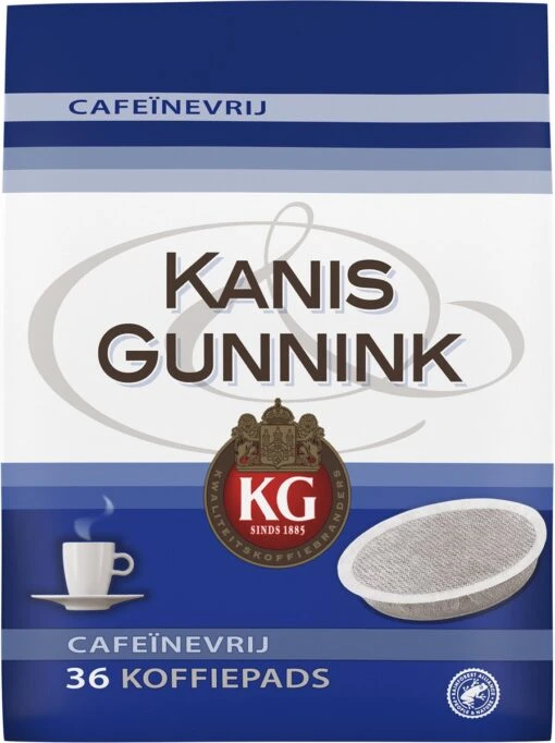 Kanis & Gunnink Cafeïnevrij Koffiepads - 10 X 36 Pads -Koffiebenodigdheden Winkel