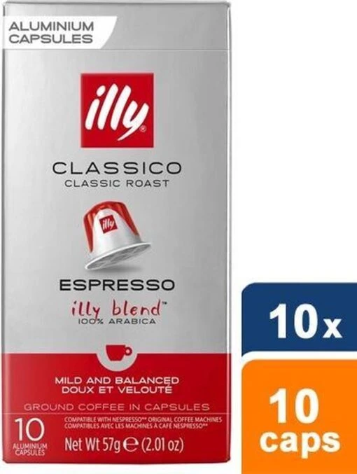 Illy Espresso Classico Koffiecups - Intensiteit 5/9 - 10 X 10 Capsules -Koffiebenodigdheden Winkel 904x1200 1