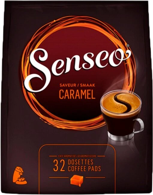 Senseo Caramel Koffiepads - 2/9 Intensiteit - 10 X 32 Pads -Koffiebenodigdheden Winkel