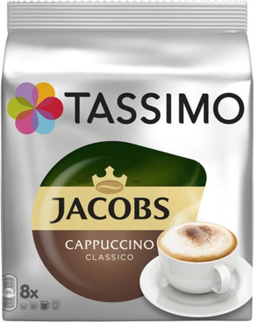 Tassimo - Jacobs Cappuccino Classico - 5x 8 T-Discs -Koffiebenodigdheden Winkel